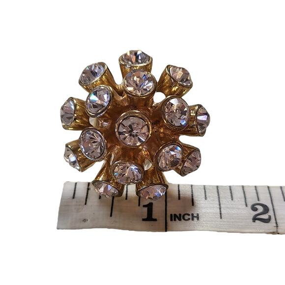 Statement Ring, Adjustable Gold tone - Picture 4 of 6